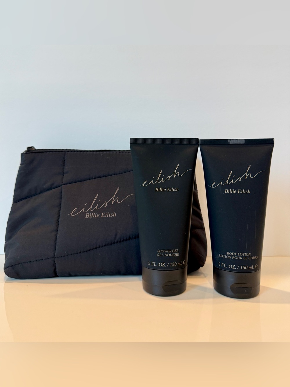 3-Pc EILISH By BILLIE EILISH BODY LOTION & SHOWER GEL 5.0oz/150ml EACH W/ POUCH